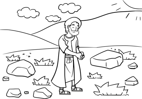 God Said To Jacob  Go Up To Bethel And Settle There  Coloring Page